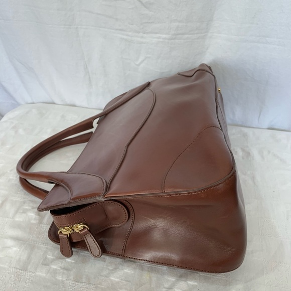 THALE BLANC Cheetah Front Logo Brown Leather - Picture 6 of 8